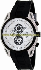 Festina Watches : F6820/1 Quartz Chronograph White Dial Day Date Silicone Men Watch