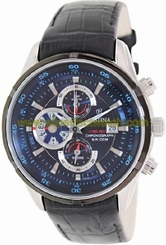 Festina Watches : F6821/2 Quartz Chronograph Blue Dial Date Leather Men Watch