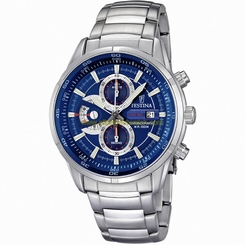 Festina Watches : F6823/2 Quartz Chronograph Date Blue Dial Men Watch