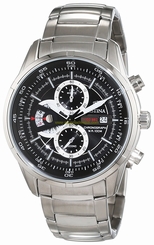 Festina Watches : F6823/3 Black Dial Stopwatch Luminescent Hands Men Watch