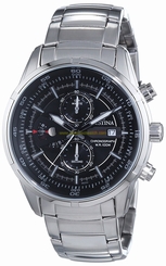 Festina Watches : F6823/4 Black Dial Stopwatch Luminescent Hands Men Watch