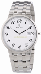Festina Watches : F6825/4 White Dial Stainless Steel Men Watch