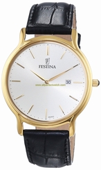 Festina Watches : F6829/2 Quartz Analog Date Black Leather Men Watch