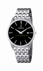 Festina Watches : F6833/2 Black Dial Stainless Steel Men Watch