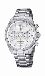 Festina Watches : F6835/1 Silver Dial Stainless Steel Band Men Watch