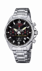 Festina Watches : F6835/2 Black Dial Stainless Steel Band Men Watch