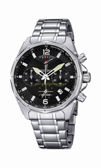 Festina Watches : F6835/4 Black Dial Stainless Steel Band Men Watch