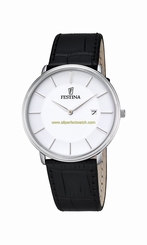 Festina Watches : F6839/2 White Dial Stainless Steel Men Watch