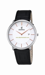 Festina Watches : F6839/3 White Dial Stainless Steel Men Watch