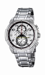 Festina Watches : F6842/2 Silver Dial Stainless Steel Band Men Watch