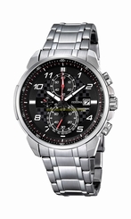 Festina Watches : F6842/4 Black Dial Stainless Steel Band Men Watch