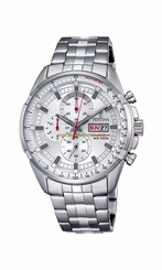 Festina Watches : F6844/1 Silver Dial Stainless steel Band Men Watch