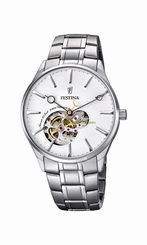 Festina Watches : F6847/1 White Dial Stainless Steel Men Watch
