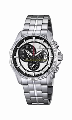 Festina Watches : F6849/2 White Dial Luminous Hand Stop Watch Men Watch