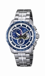 Festina Watches : F6850/2 Blue Dial Luminous Hand Stop Watch Men Watch