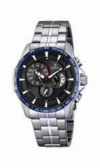 Festina Watches : F6850/4 Black Dial Luminous Hand Stop Watch Men Watch