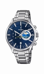 Festina Watches : F6852/2 Blue Dial Stainless Steel Band Men Watch