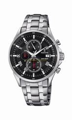 Festina Watches : F6853/4 Black Dial Stop Watch Men Watch