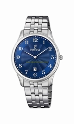 Festina Watches : F6856/3 Blue Dial Stainless Steel Men Watch