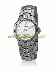 Festina Watches : F8865/4 White Dial Stainless Steel Men Watch