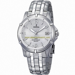 Festina Watches : F8920/1 Quartz Analog Date Silver Dial Stainless Steel Men Watch