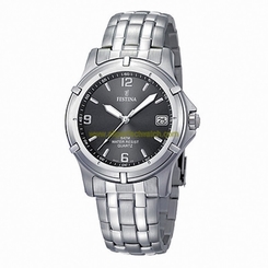 Festina Watches : F8920/2 Quartz Analog Date Black Dial Stainless Steel Men Watch