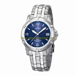 Festina Watches : F8920/3 Quartz Analog Date Blue Dial Stainless Steel Men Watch