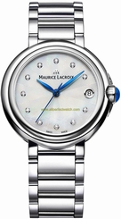 Maurice Lacroix Watches : FA1004-SS002-170 Mother Of Pearl Guilloche?�� Pattern Quartz Women Watch