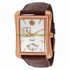 Piaget Watches : G0A33070 Automatic Power Reserve Indicator 18k Rose Gold Case Brown Leather Men Watch