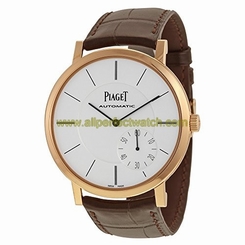 Piaget Watches : G0A35131 Silver Dial Fixed 18kt Rose Gold Band Men Watch