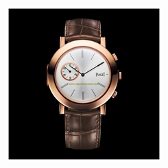 Piaget Watches : G0A35153 Mechanical Hand Wind 18k Rose Gold Case Brown Leather Men Watch