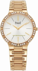 Piaget Watches : G0A38056 Silver Dial Rose Gold Band Women Watch