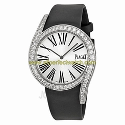 Piaget Watches : G0A39166 Quartz Analog 18k White Gold With Diamond Case Black Satin Women Watch