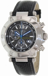 Guess Watches : G47001G2 Silver Dial Pig Skin Leather Band Men Watch