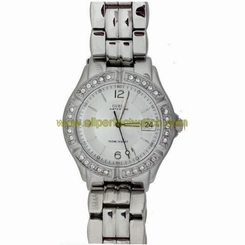 Guess Watches : G75511M Japanese Quartz Silver Dial Stainless Steel Women Watch