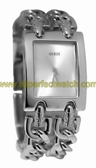 Guess Watches : G75916L1 Quartz Silver Dial Stainless Steel Women Watch