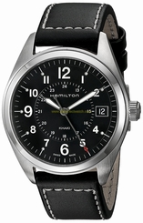 Hamilton Watches : H68551733 Quartz Analog Date Black Leather Men Watch