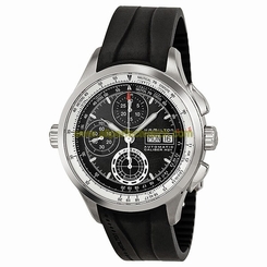 Hamilton Watches : H76556331 Automatic Chronograph Day Date Black Rubber Men Watch