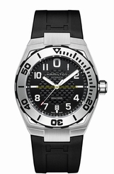 Hamilton Watches : H78615335 Automatic Date Black Rubber Men Watch