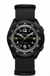 Hamilton Watches : H80485835 Automatic Date Black Nato Fabric Men Watch