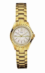 Guess Watches : I11068L1 Quartz White Dial Stainless Steel Case And Bracelet Women Watch
