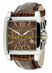 Guess Watches : I35005G3 Brown Dial Leather Men Watch