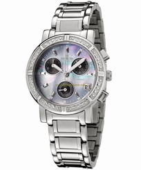 Invicta Watches : INVICTA-0610 Mother Of Pearl Dial Stainless Steel Band Women Watch
