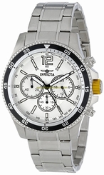 Invicta Watches : INVICTA-13975 Silver Dial Stainless Steel Band Men Watch