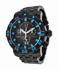 Invicta Watches : INVICTA-14253 Black Dial Stainless Steel Band Men Watch
