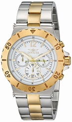 Invicta Watches : INVICTA-14856 White Dial Stainless Steel Band Men Watch