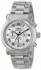 Invicta Watches : Invicta-15211 Silver Dial Stainless Steel Band Men Watch