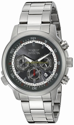 Invicta Watches : INVICTA-19395 Silver-tone Dial Stainless Steel Band Men Watch