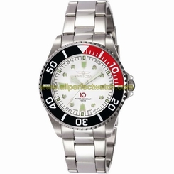 Invicta Watches : INVICTA-3289 White Dial Measures Seconds Luminous Men Watch