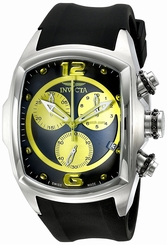 Invicta Watches : INVICTA-6099 Quartz Chronograph Day Date Black Polyurethane Men Watch